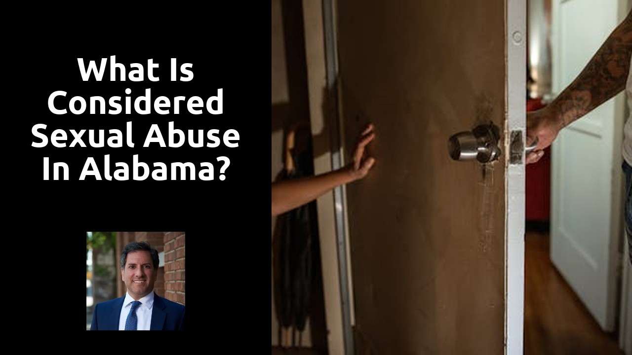 What is considered sexual abuse in Alabama?